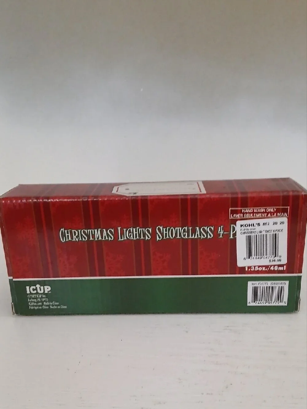 Christmas Lights Shotglass 4-Pack